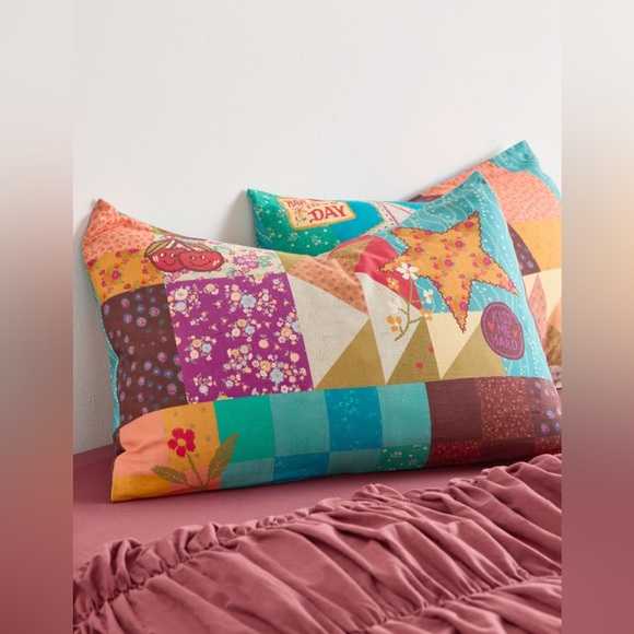 Quirky Patchwork Sham Set - Picture 2 of 7